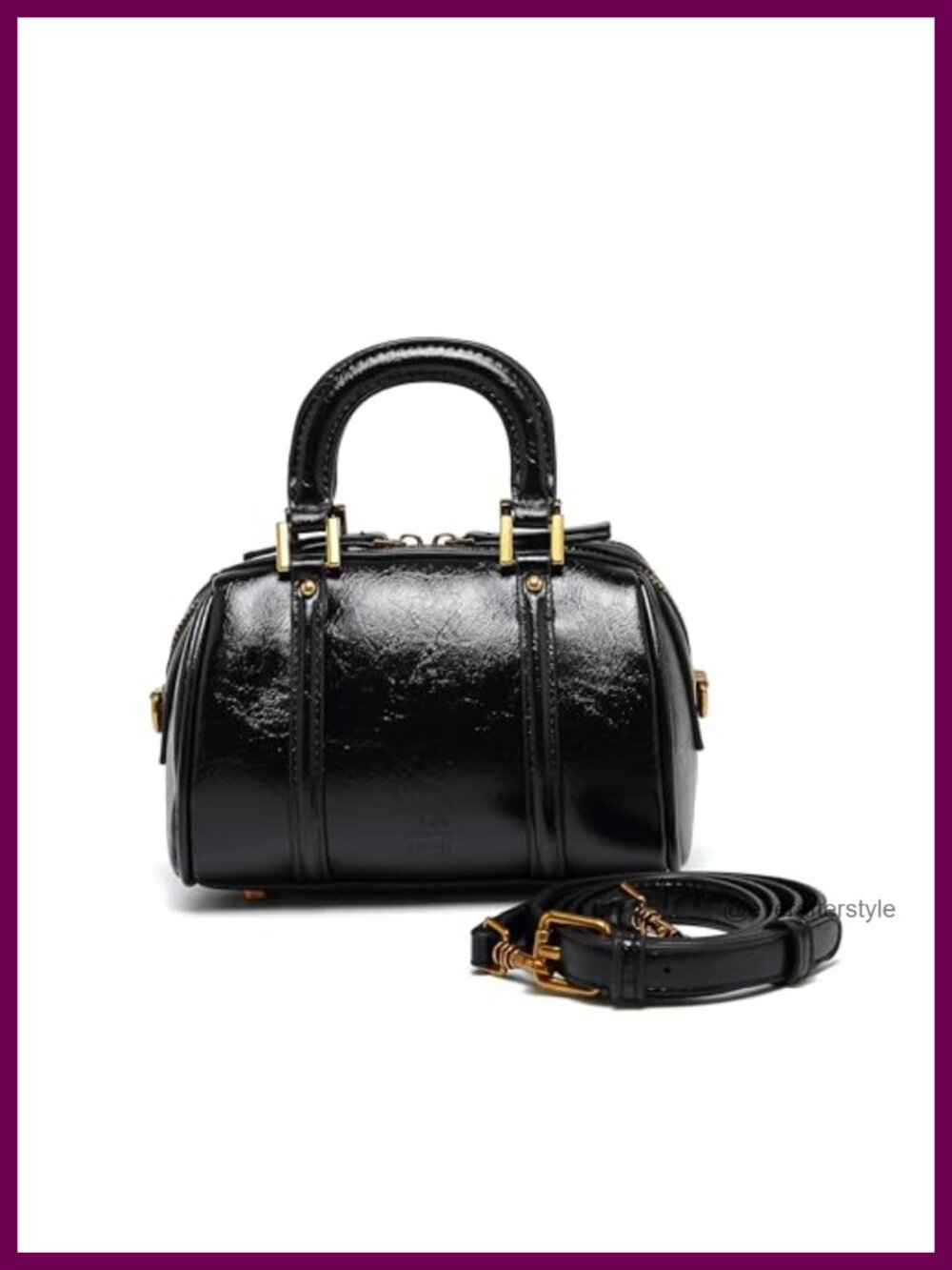 Women's Boston Bucket Bag Top Handle Crossbody Shoulder Bag